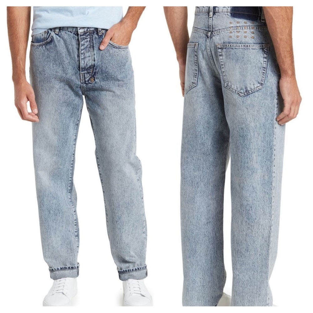 Ksubi Anti K Byron Straight Jeans Ripped 34